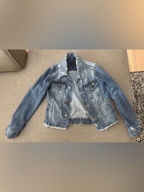 Girls, Joe's Jeans, Distressed Light Blue Denim Jacket.